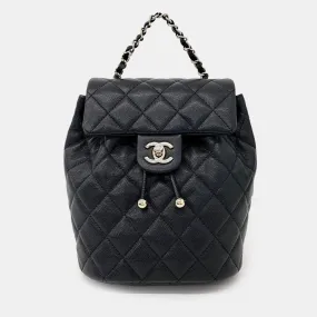 Black Caviar Leather Urban Spirit Backpack