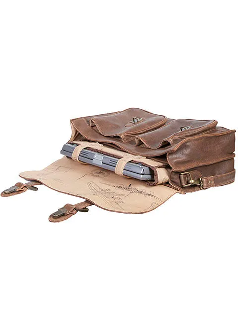 Briefcase, Aero Squadron Leather Workbag 604