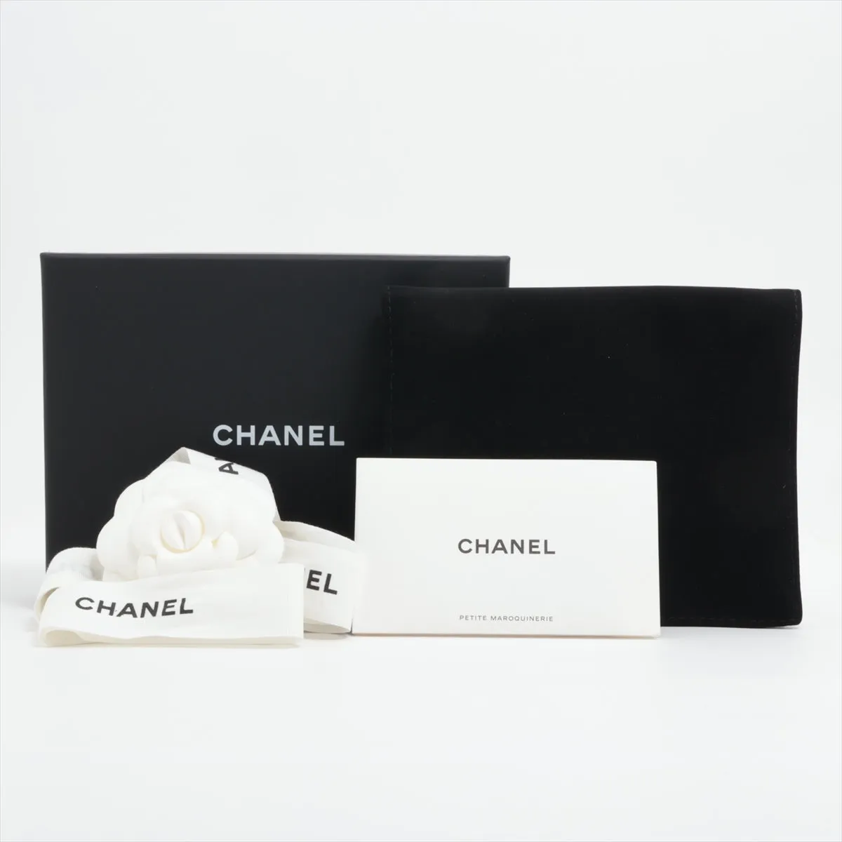 Chanel Caviar Black Compact Wallet - Microchipped