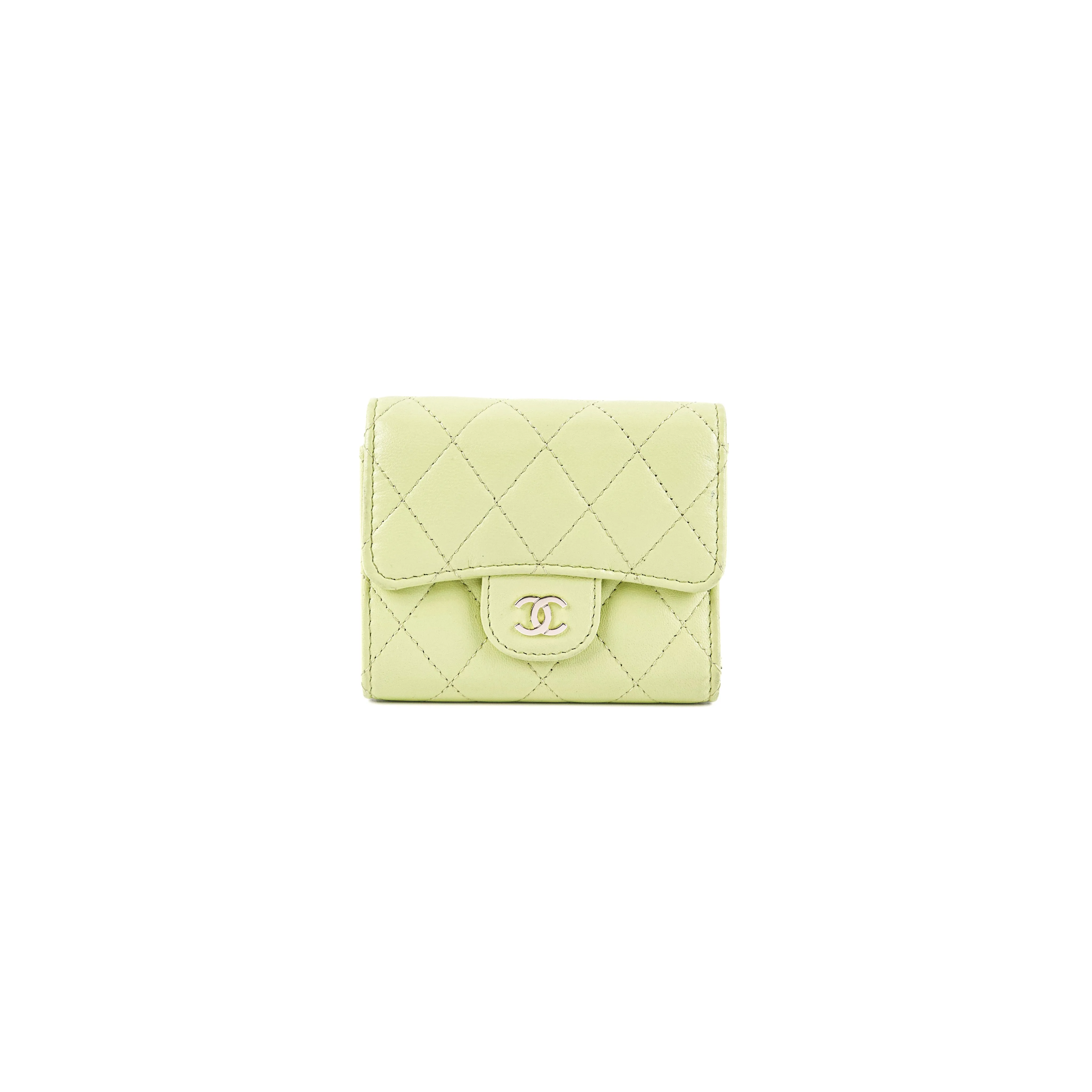 Chanel Compact Wallet Green