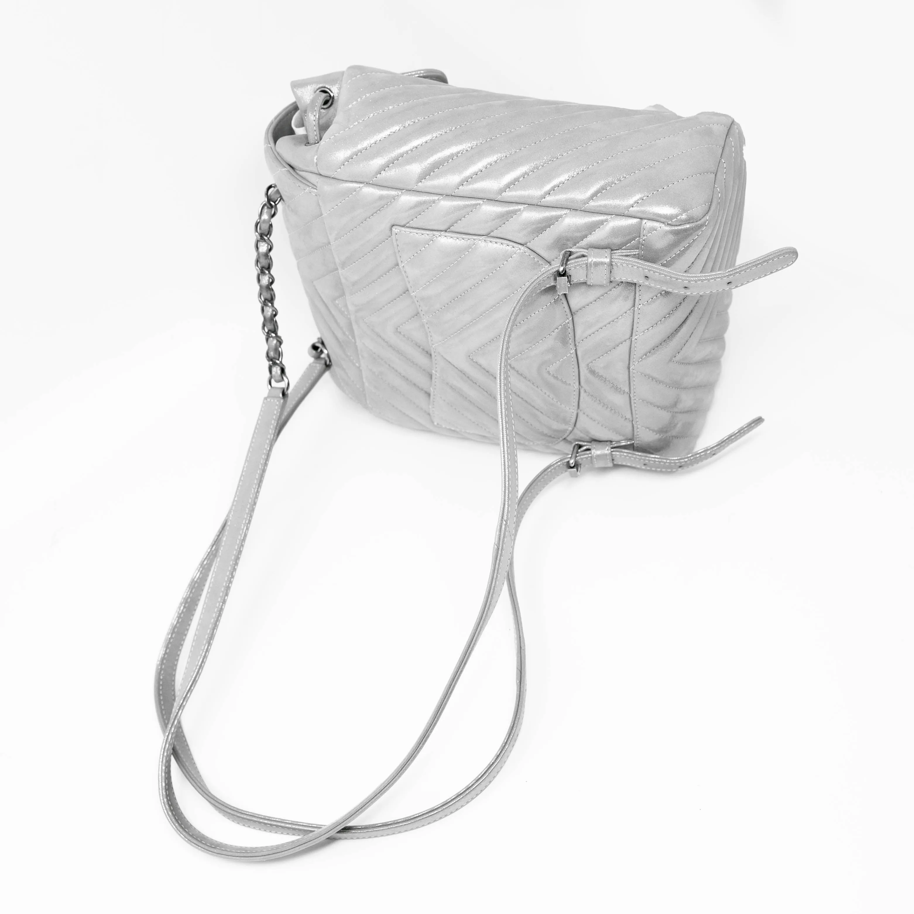 Chanel Silver Small Urban Spirit Backpack