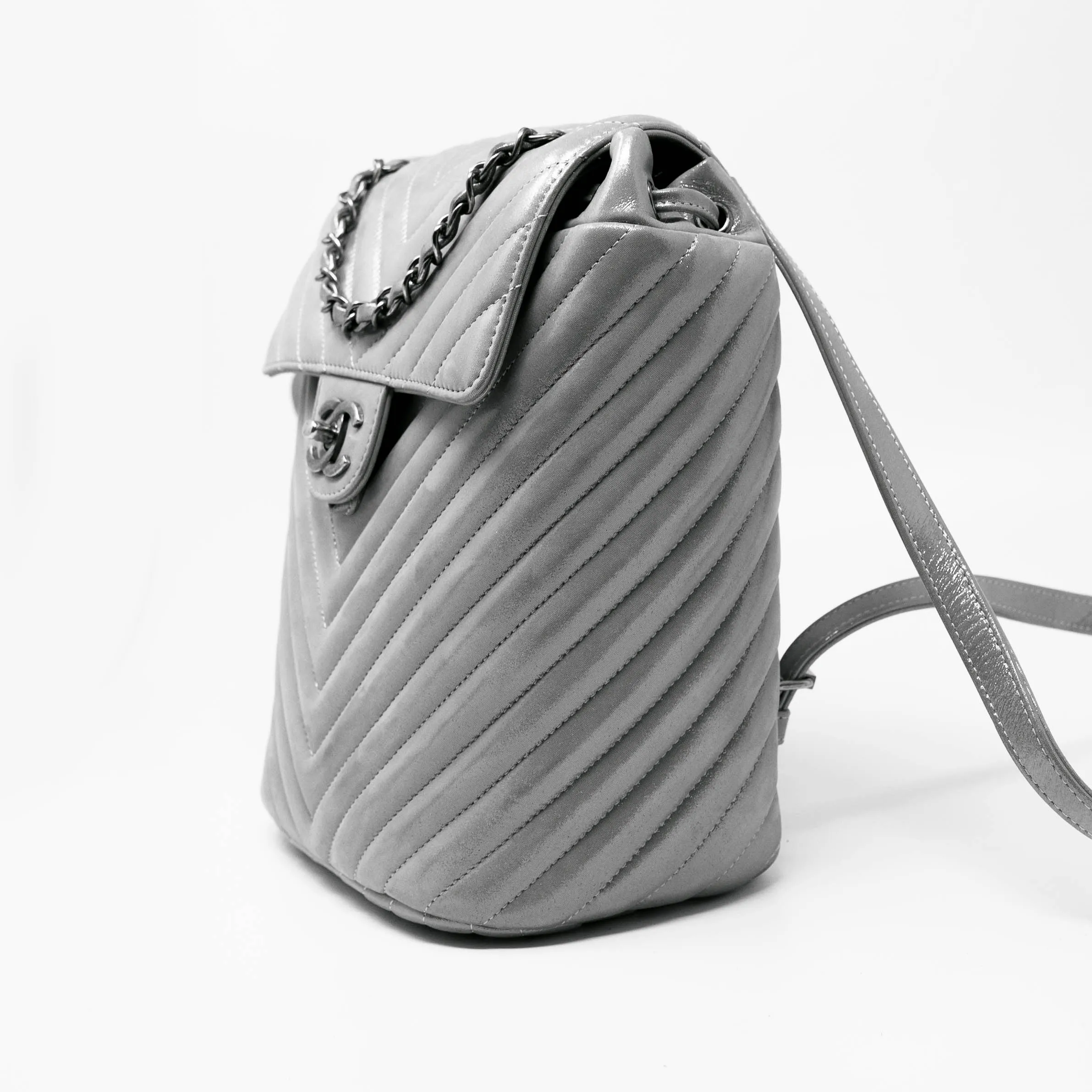 Chanel Silver Small Urban Spirit Backpack