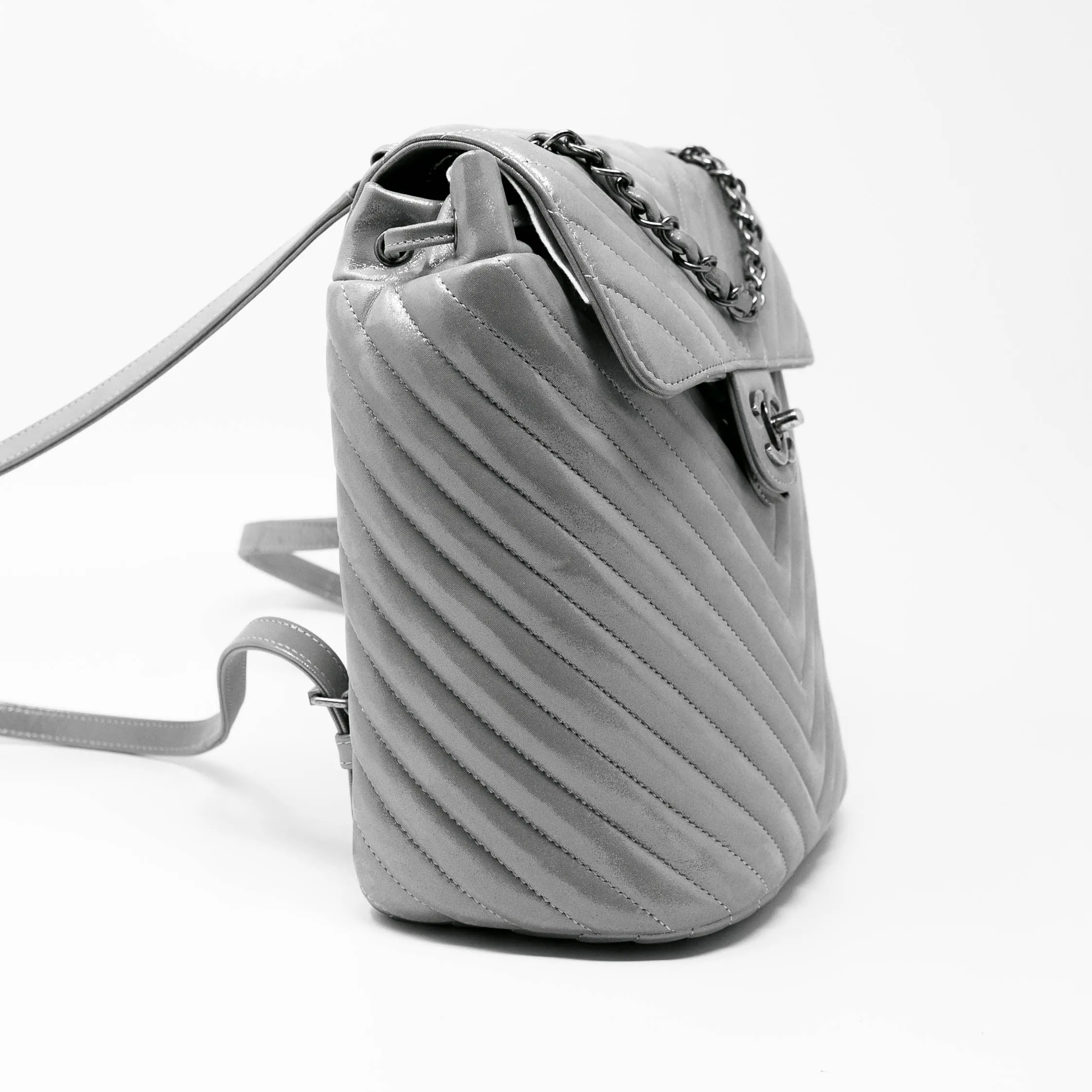 Chanel Silver Small Urban Spirit Backpack