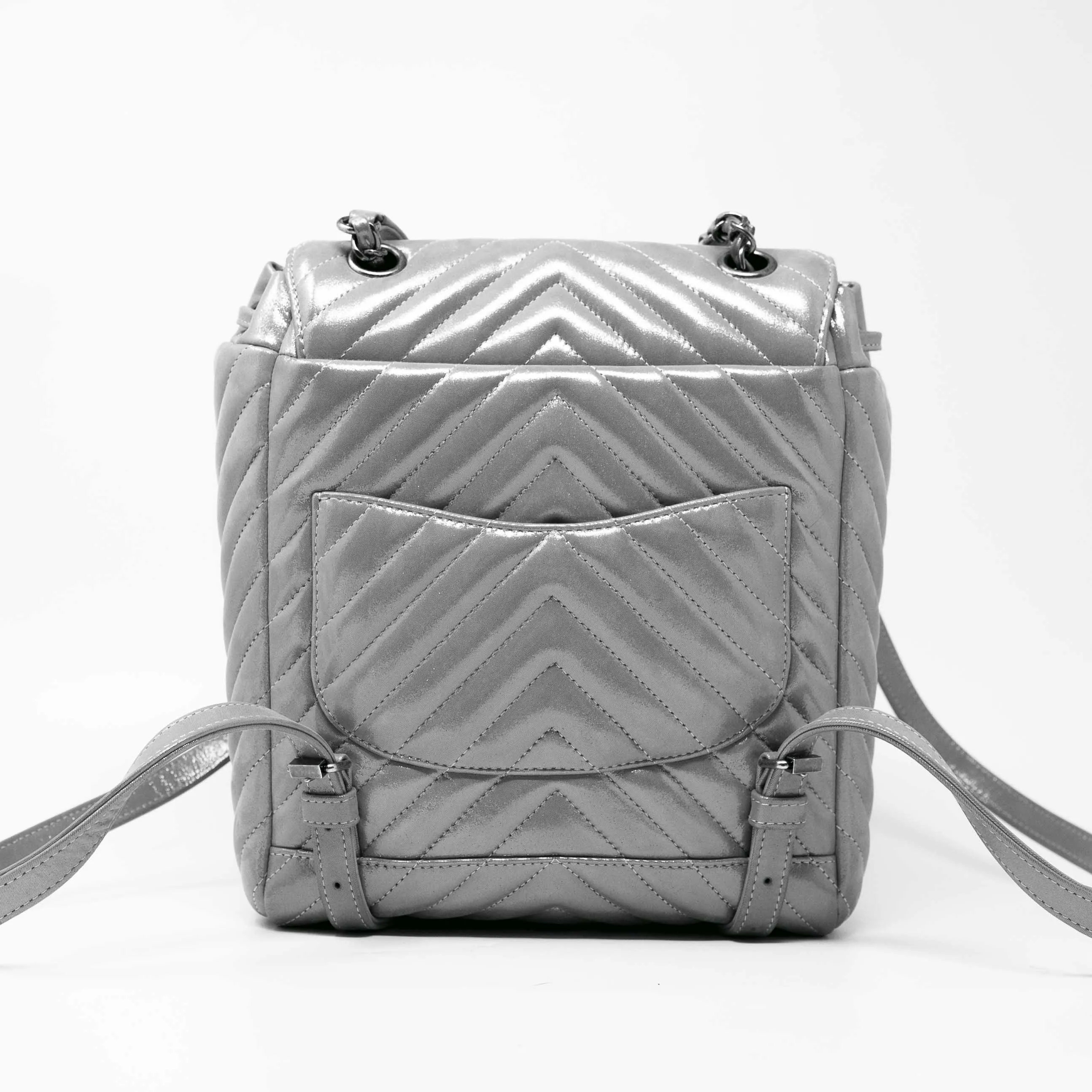 Chanel Silver Small Urban Spirit Backpack