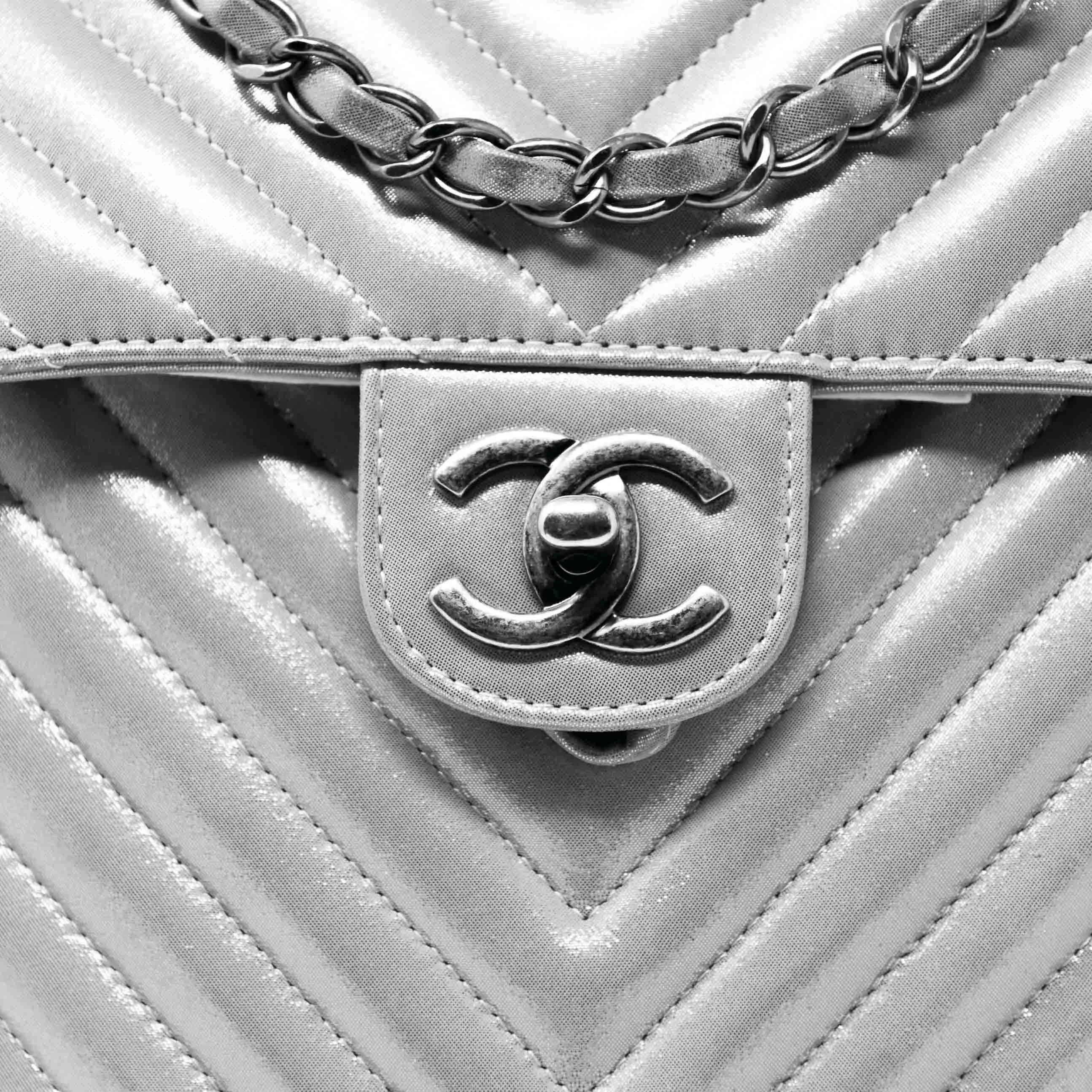 Chanel Silver Small Urban Spirit Backpack