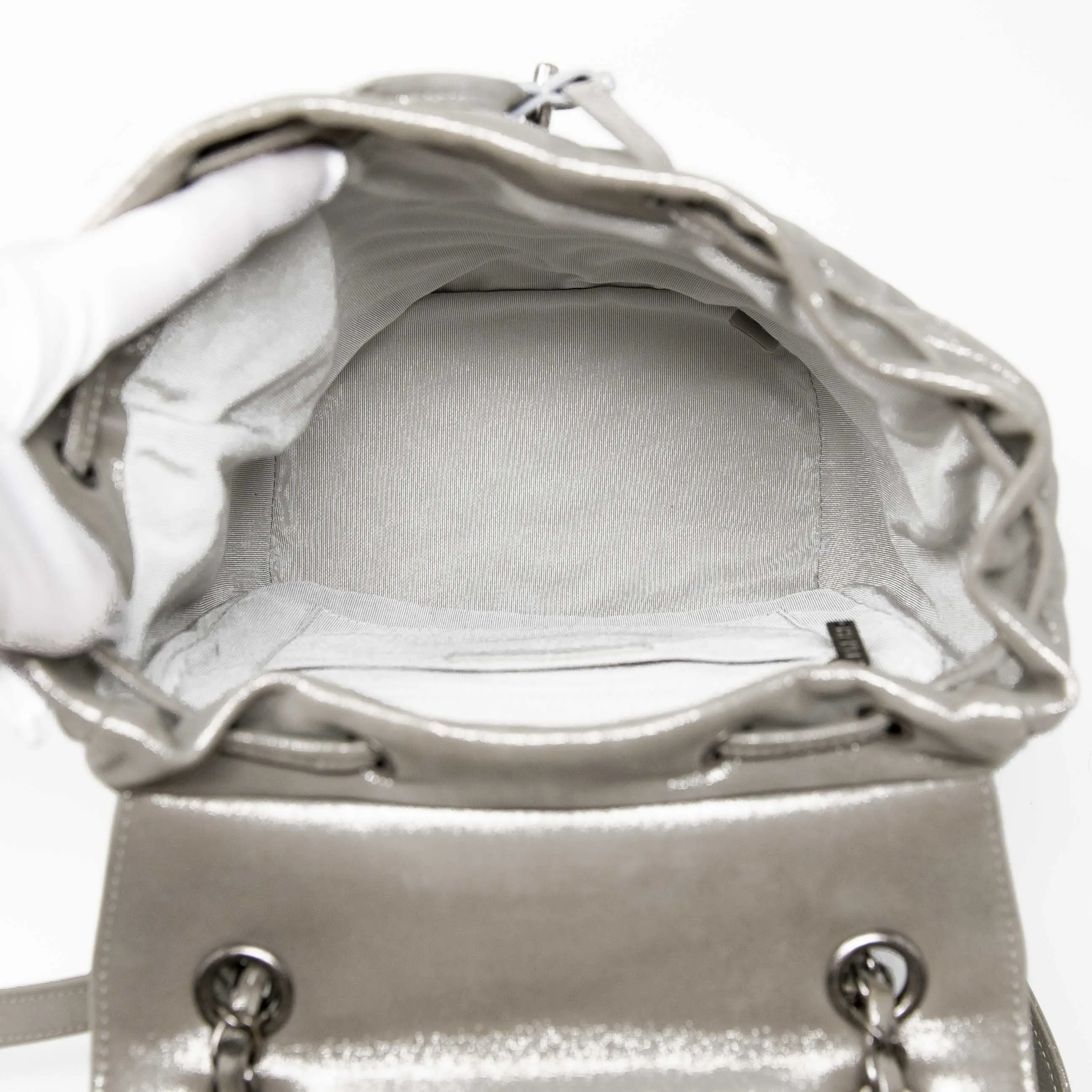 Chanel Silver Small Urban Spirit Backpack