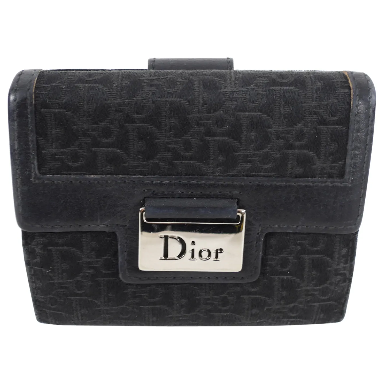 Dior Street Chic Vintage Monogram Compact Wallet