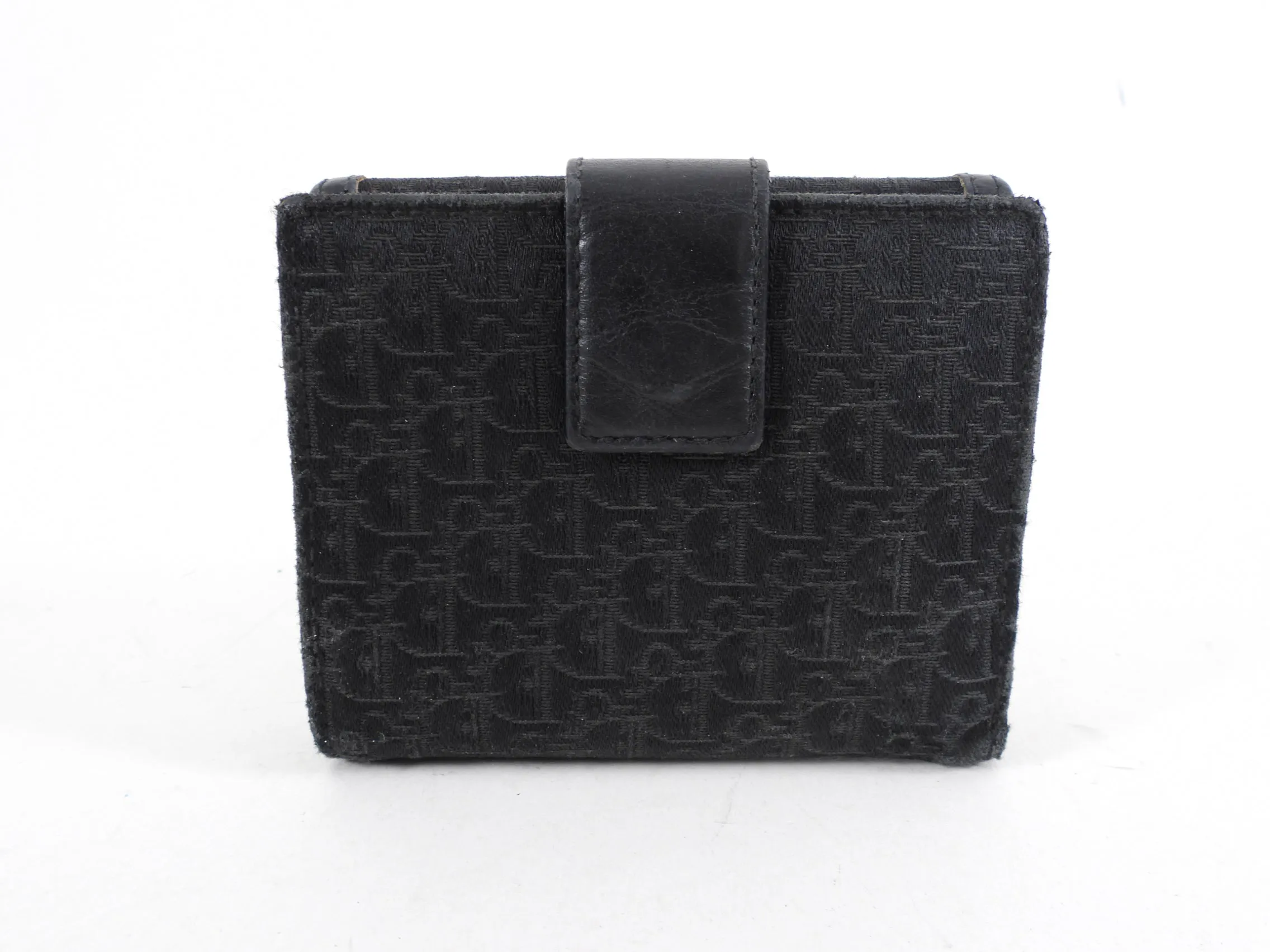 Dior Street Chic Vintage Monogram Compact Wallet