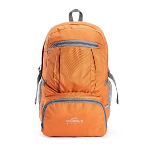 Foldable PAKEASY Backpack and Day Bag for Hiking and Day Trips - Orange