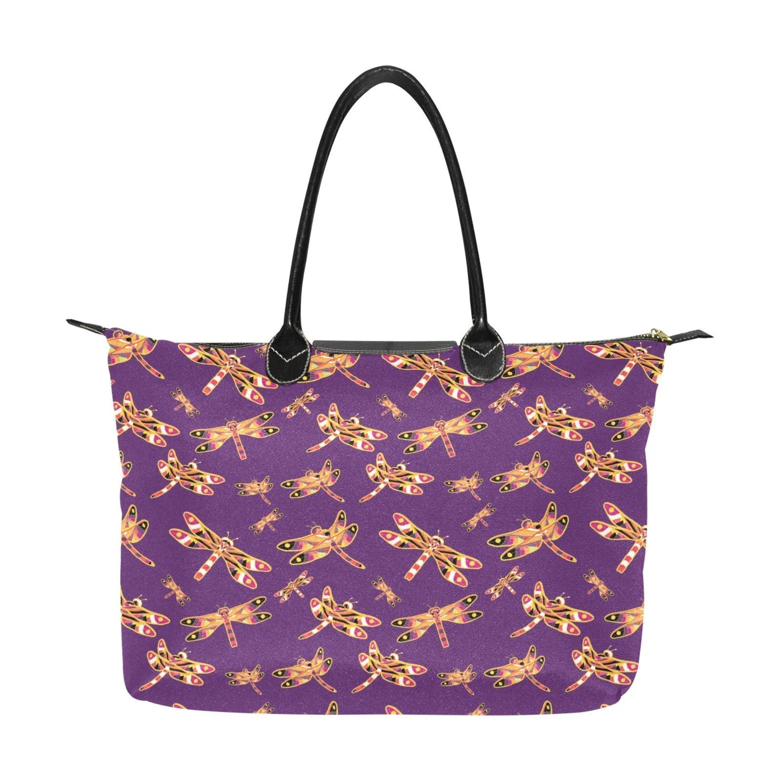 Gathering Yellow Purple Single-Shoulder Lady Handbag