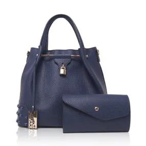 Generic Fashionable 2 in 1 Handbag - Blue