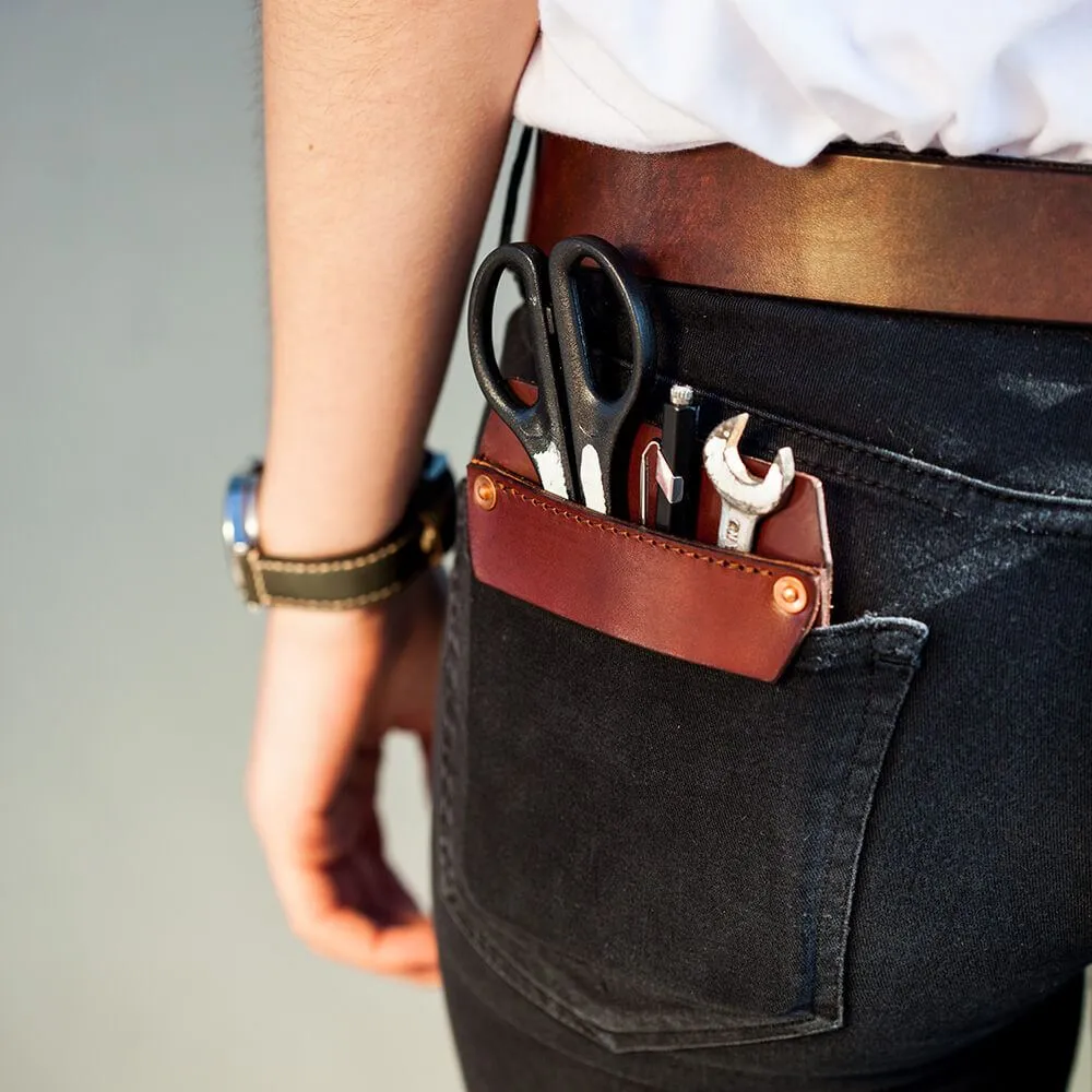 Hand-made Leather Pocket Protector