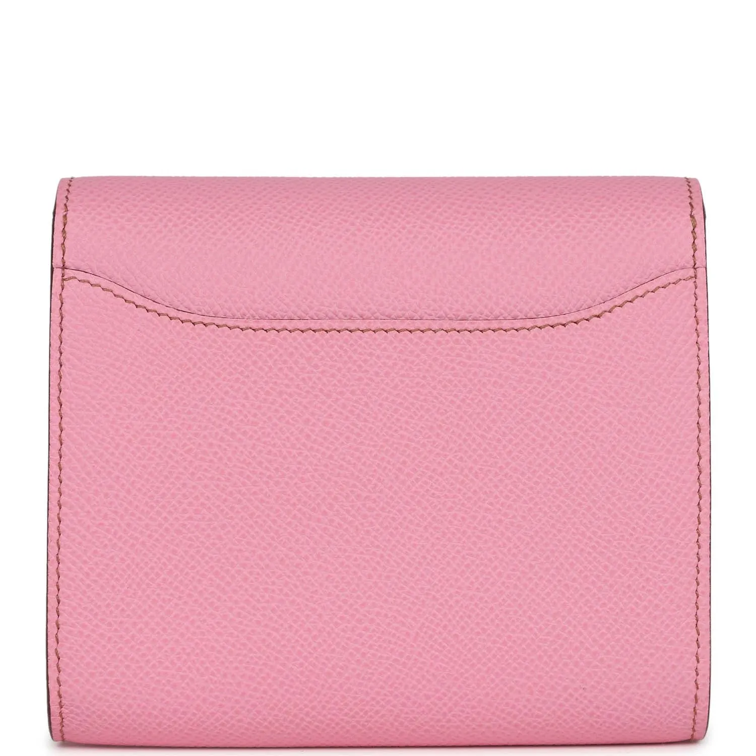 Hermes Constance Compact Wallet 5P Bubblegum Epsom Palladium Hardware