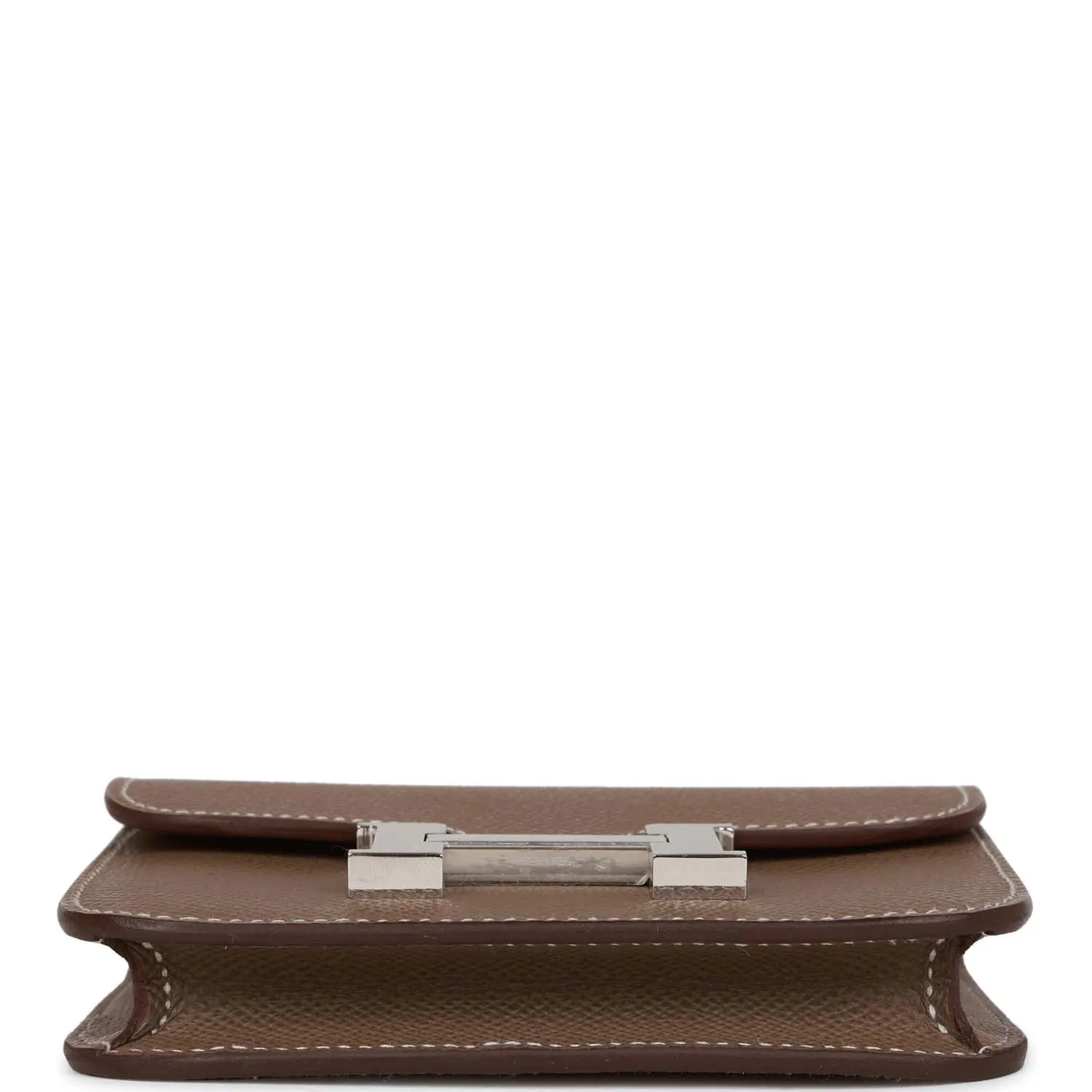 Hermes Constance Slim Wallet Etoupe Epsom Palladium Hardware