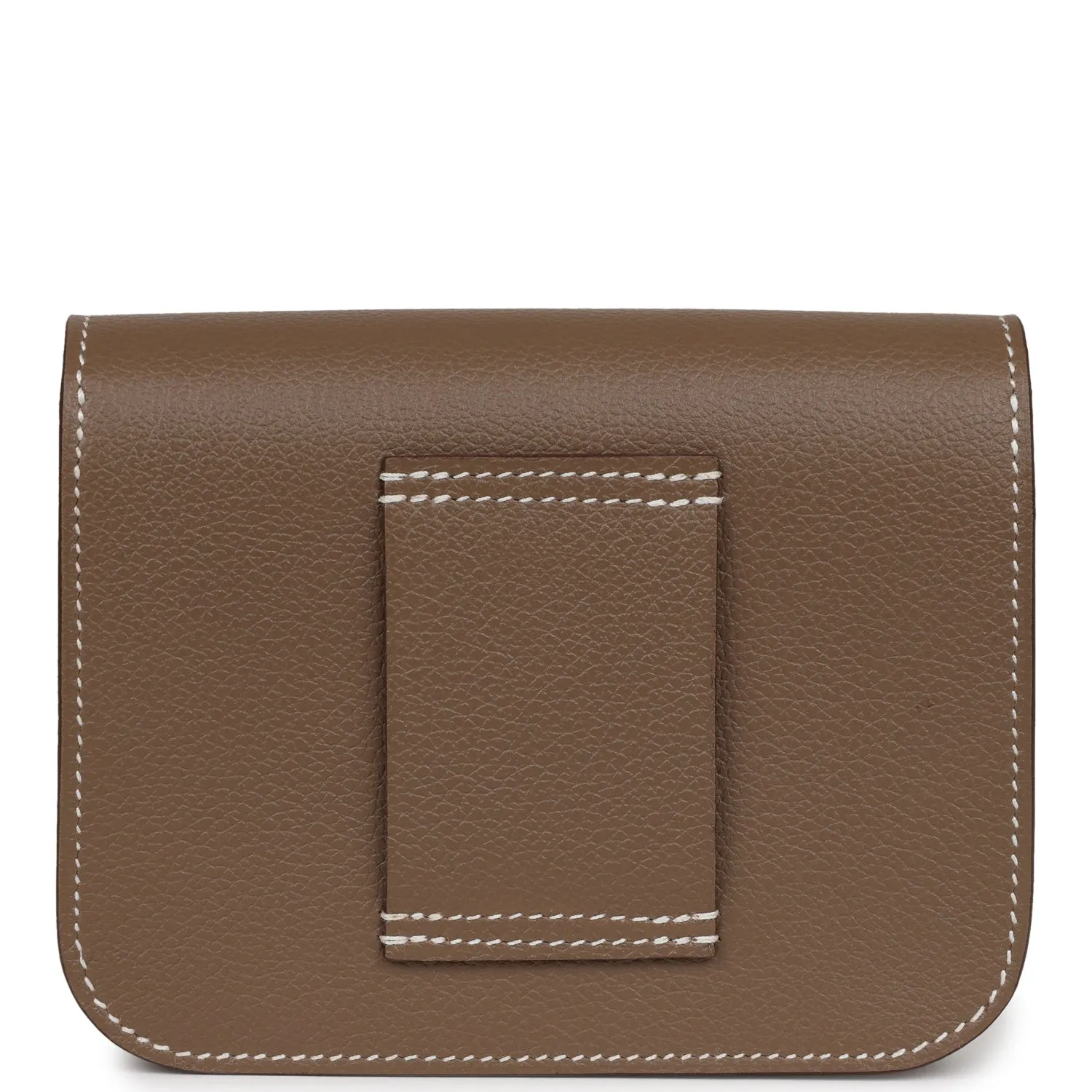 Hermes Constance Slim Wallet Etoupe Evercolor Palladium Hardware