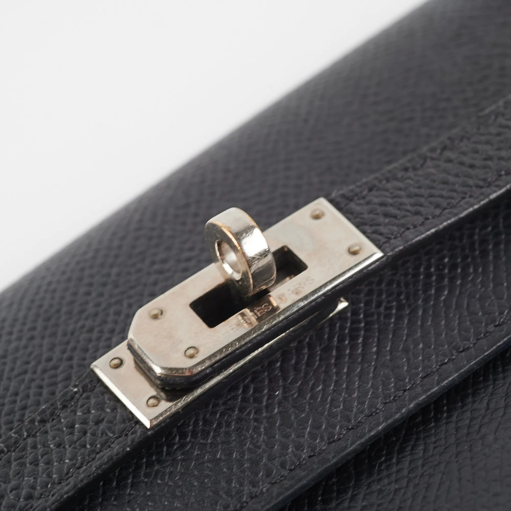 Hermes Kelly Compact Wallet Black