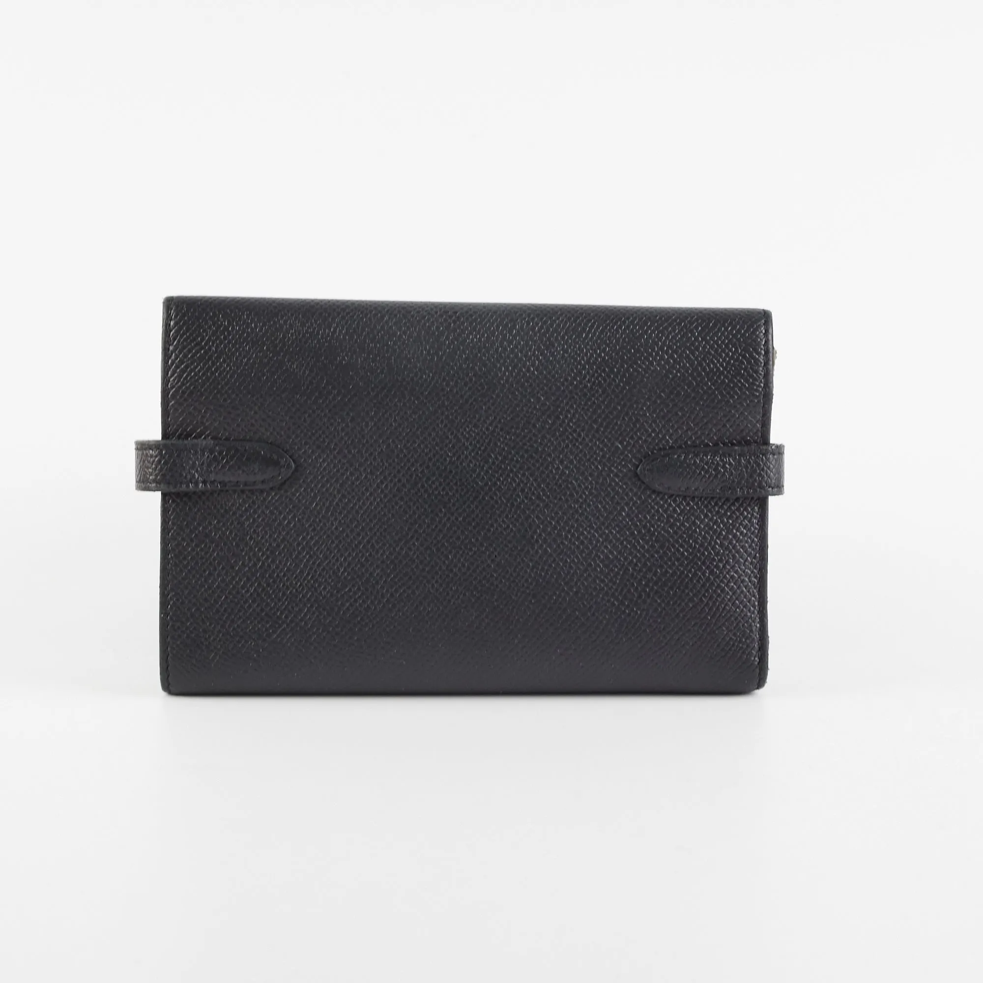 Hermes Kelly Compact Wallet Black