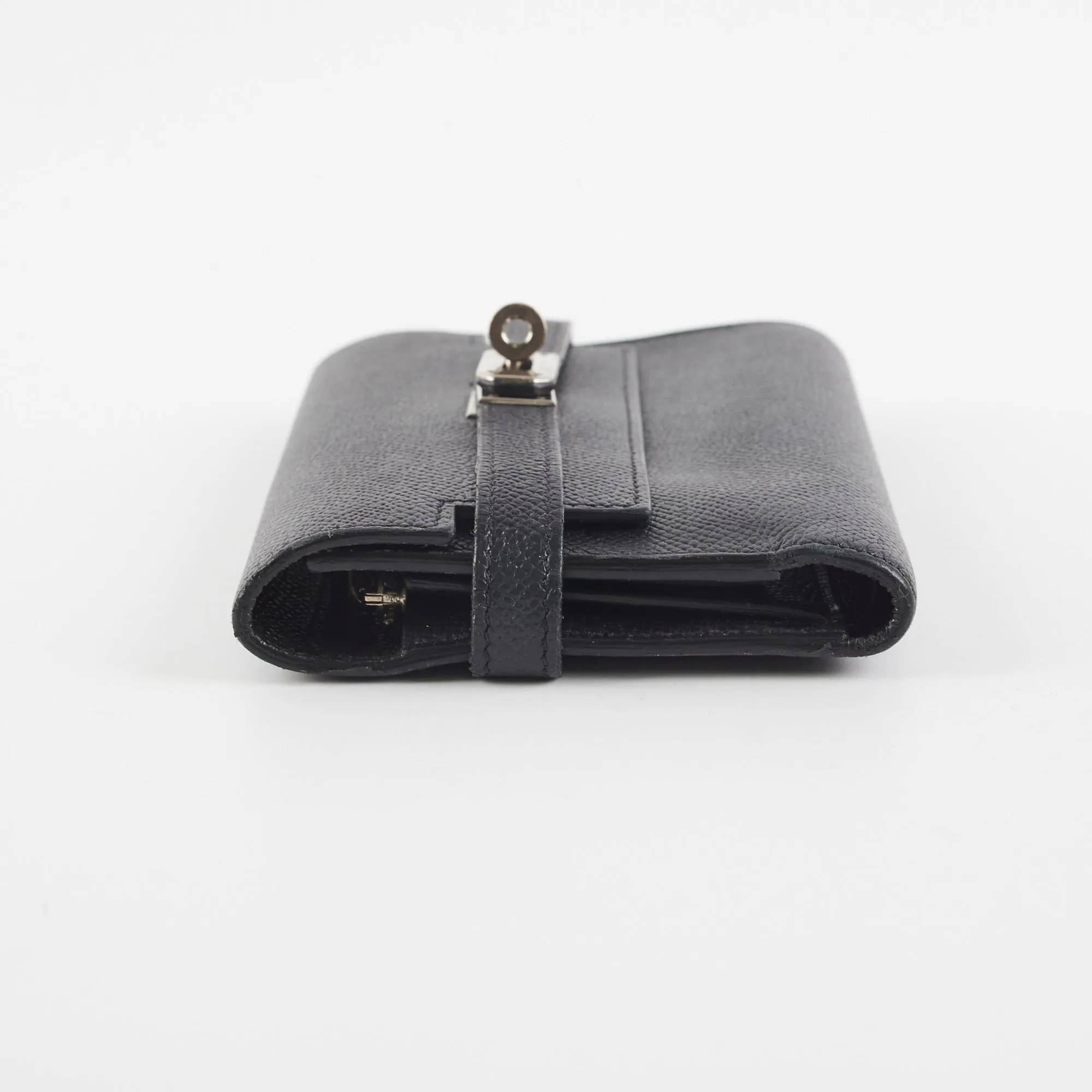 Hermes Kelly Compact Wallet Black