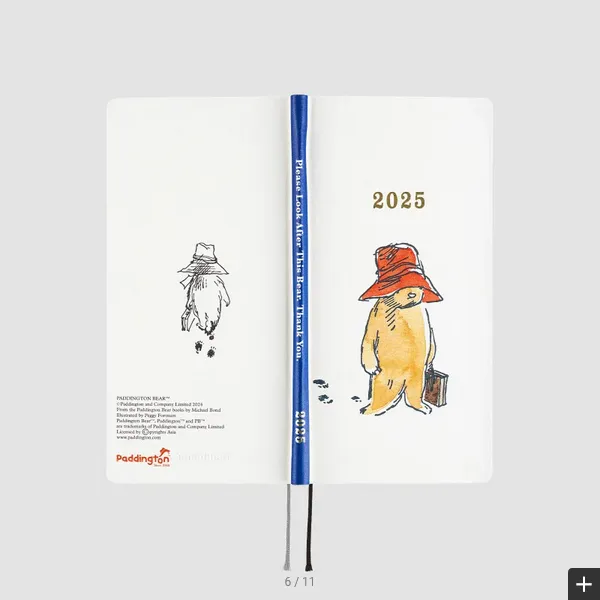 Hobonichi Techo 2025 Paddington™: Please look after this bear. Thank you. Weeks Hardcover Book / Weekly Horizontal / January start / Monday start - Japanese Edition