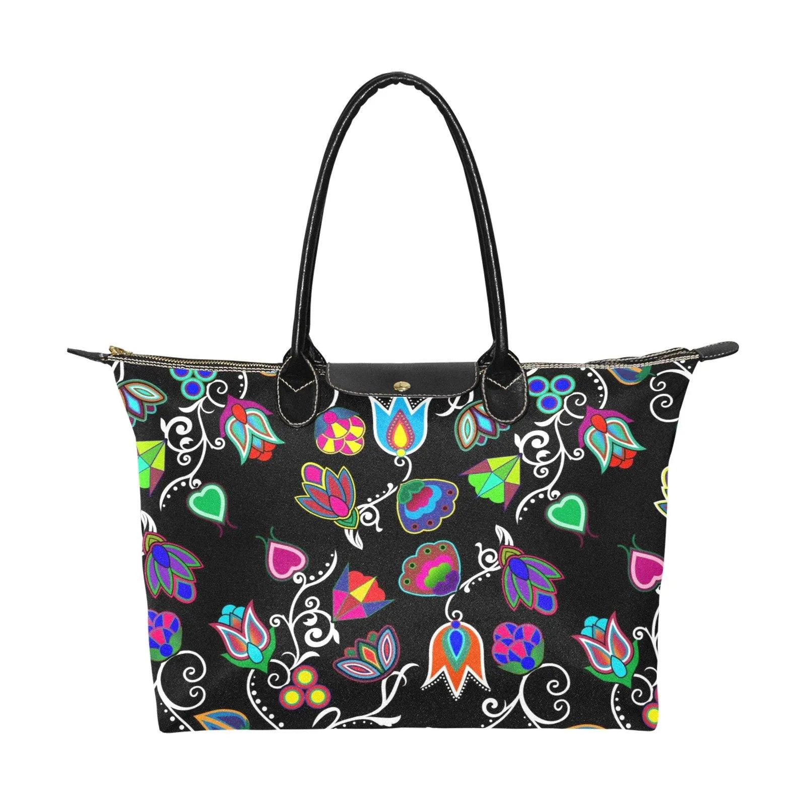 Indigenous Paisley Black Single-Shoulder Lady Handbag