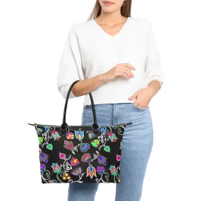 Indigenous Paisley Black Single-Shoulder Lady Handbag