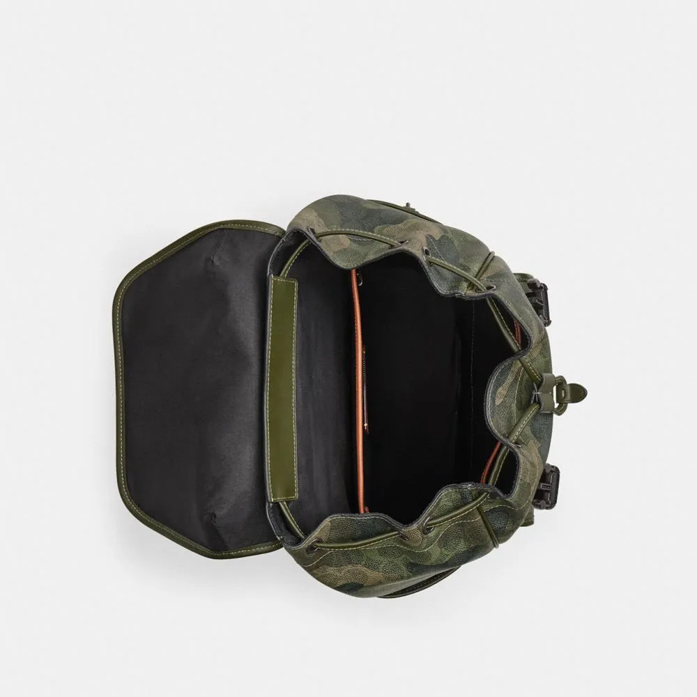 League Flap Backpack In Signature Camo Print