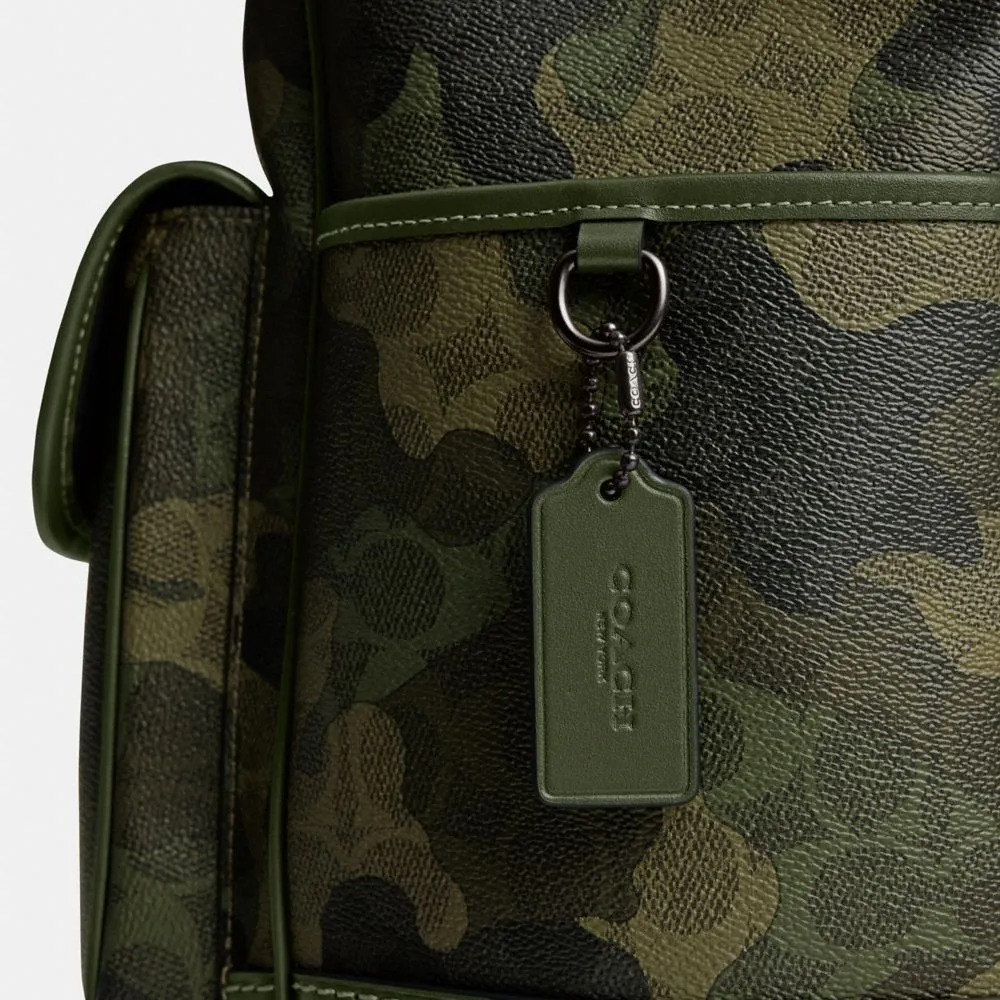 League Flap Backpack In Signature Camo Print