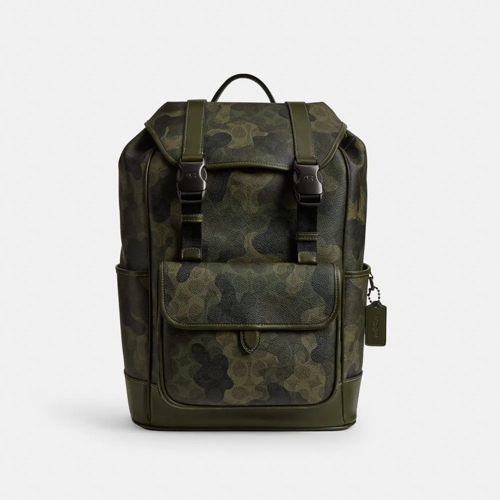 League Flap Backpack In Signature Camo Print