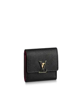 LV Capucines Compact Wallet Noir