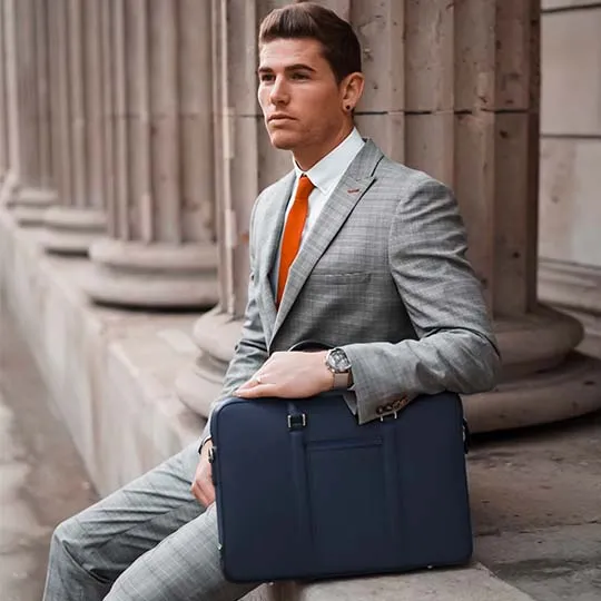 Manhattan Leather Briefcase