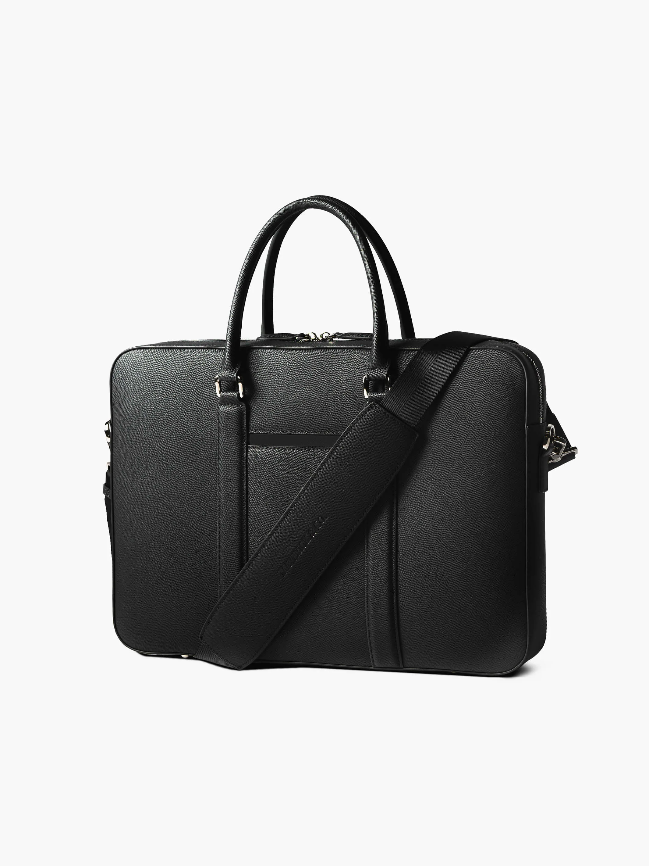 Manhattan Monochrome Leather Briefcase