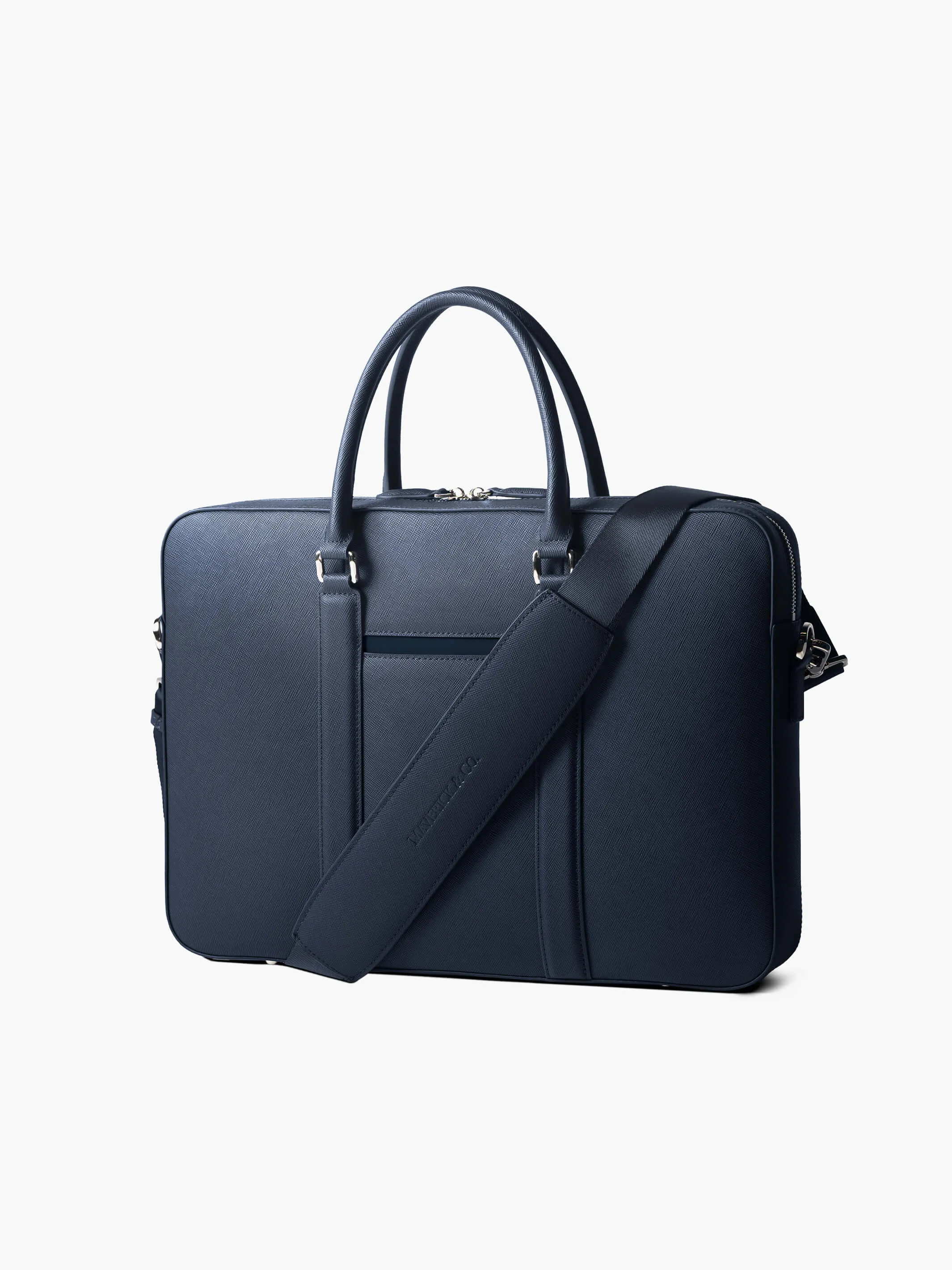 Manhattan Monochrome Leather Briefcase