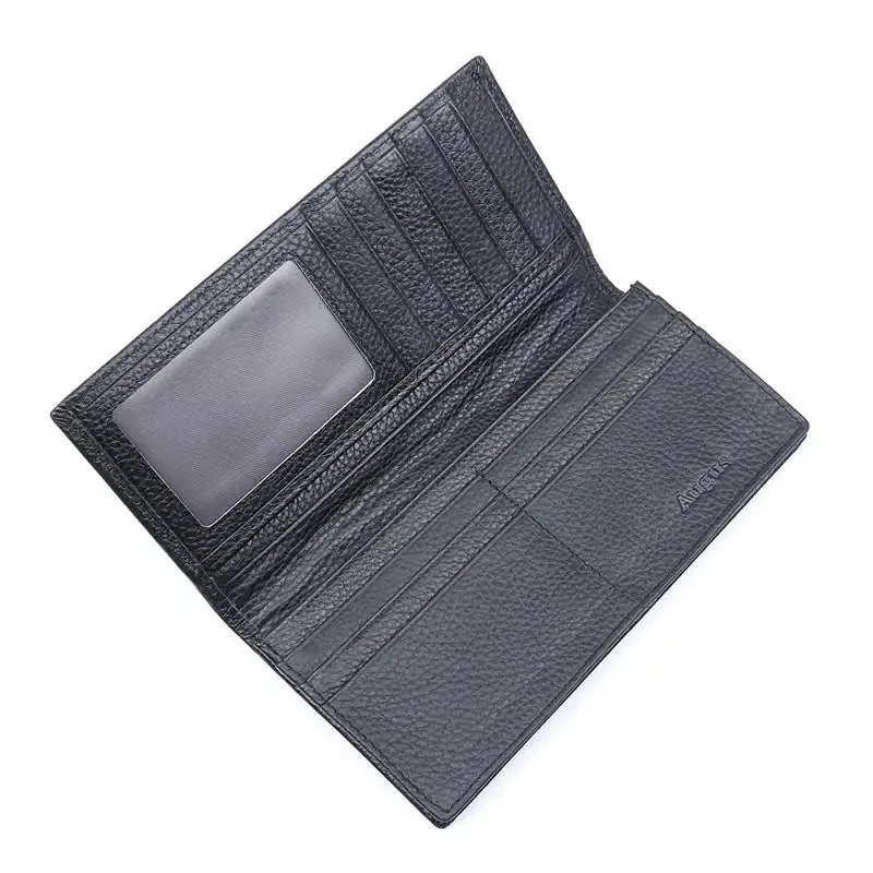 Men's Wallet Retro | First Layer Cowhide, 2-Fold Design, European & American Style