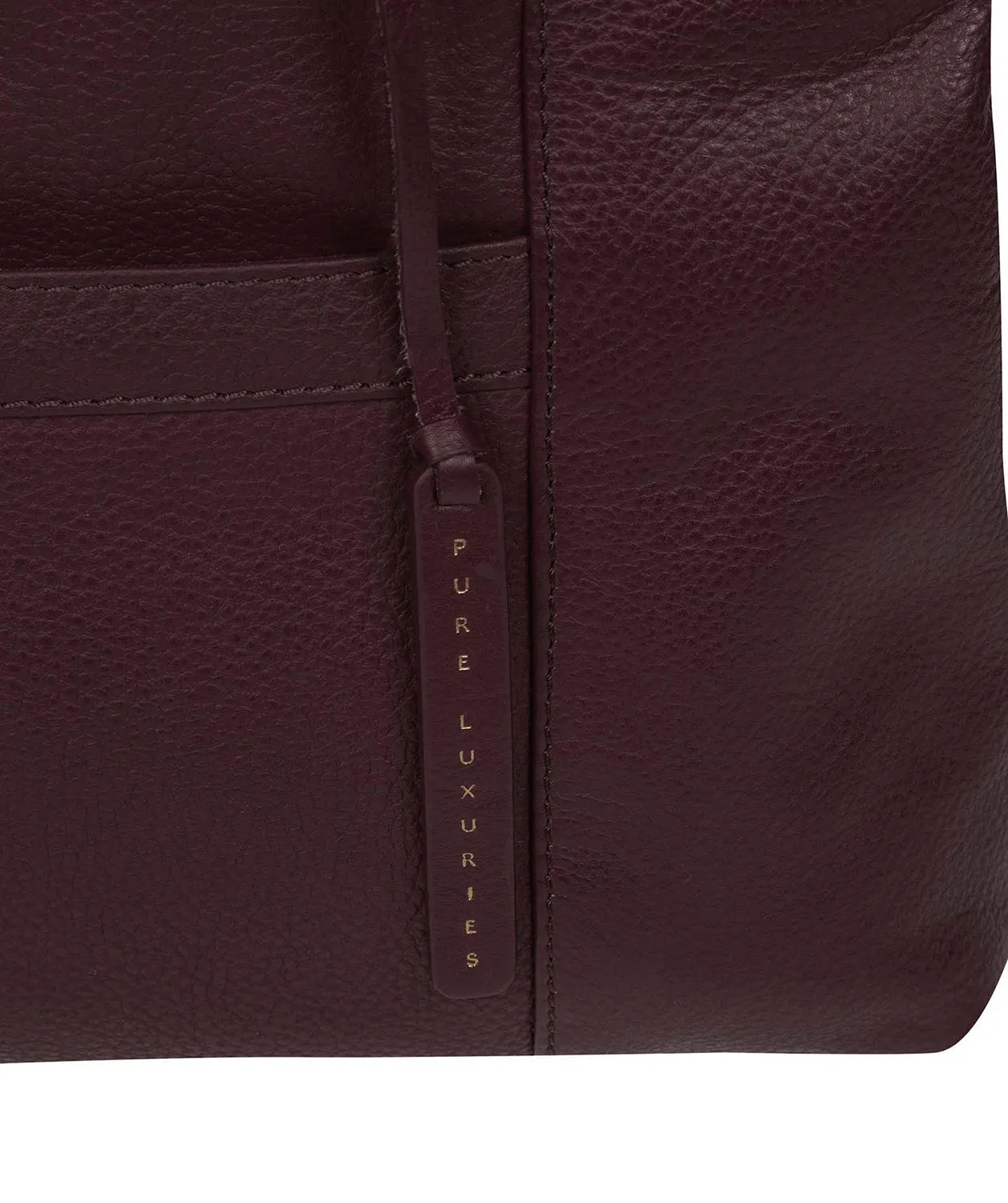 'Mist' Plum Leather Handbag