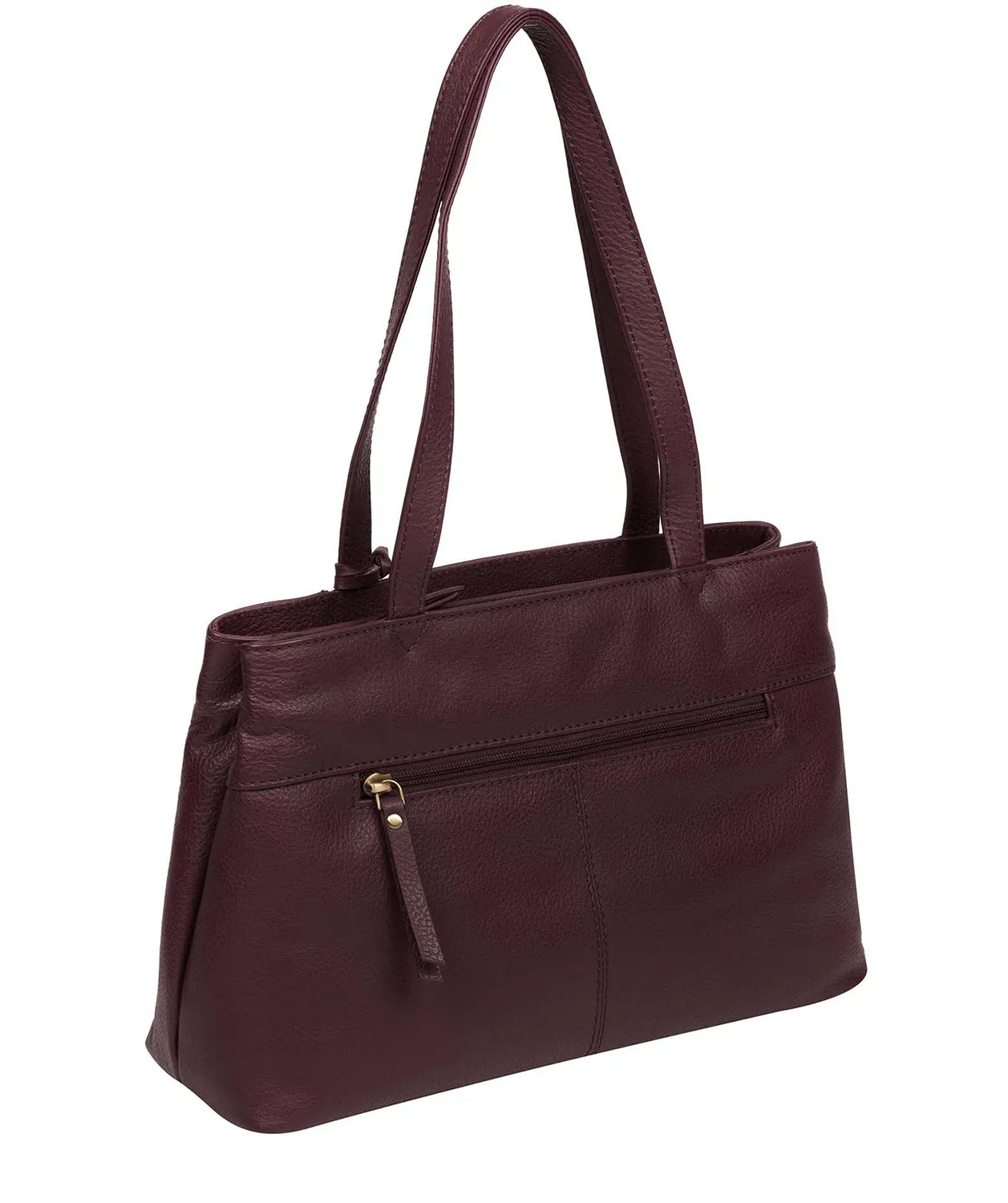 'Mist' Plum Leather Handbag