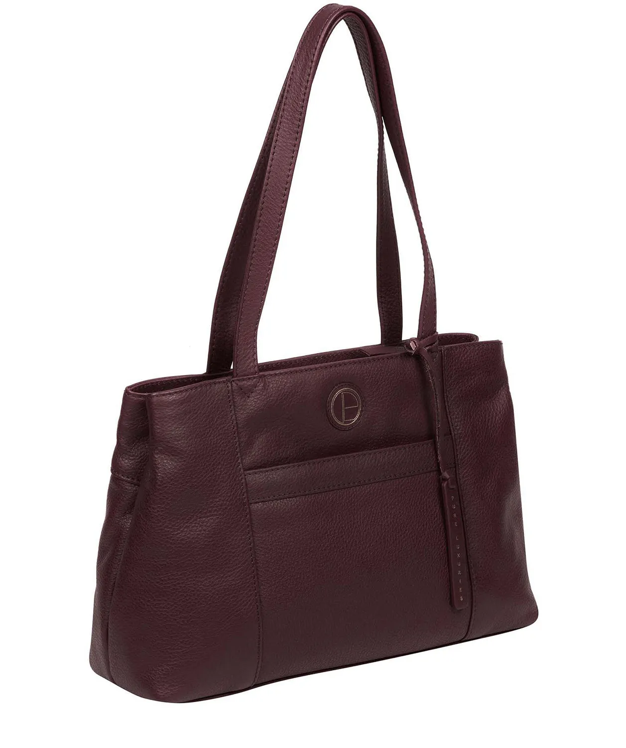 'Mist' Plum Leather Handbag