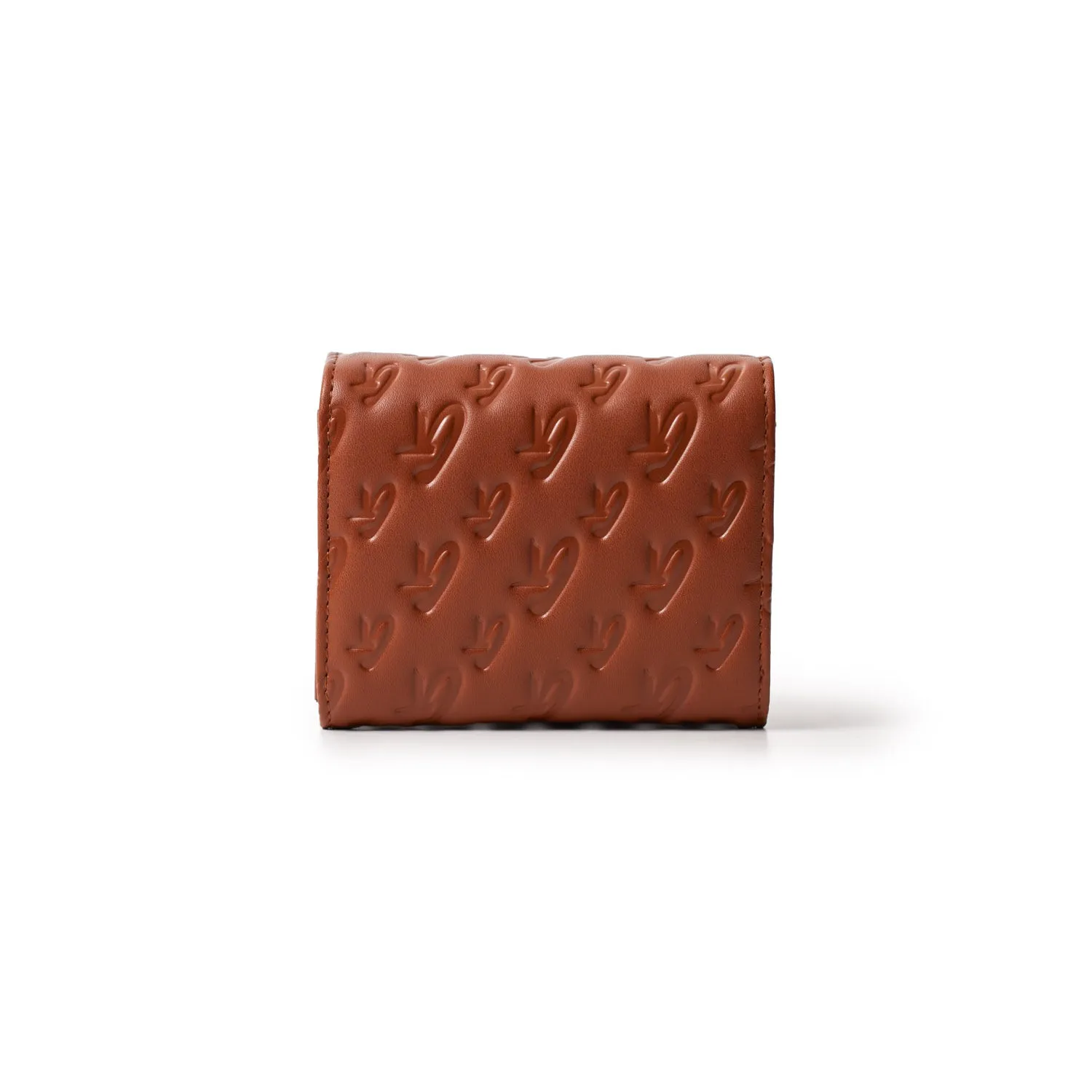 MONOGRAM GOLD COMPACT WOC - BROWN