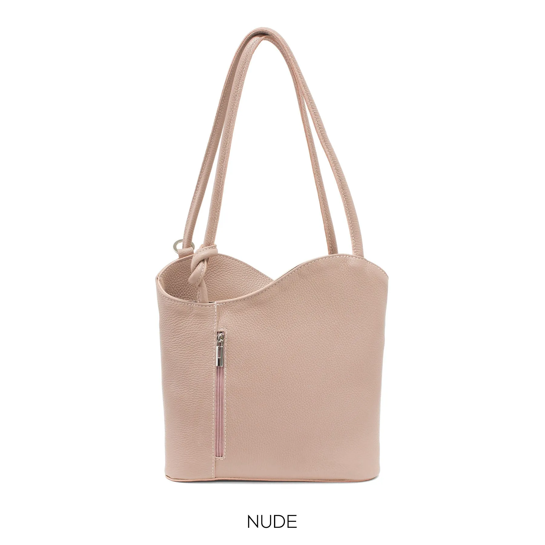 Nude Shoulder Bag Convertable to Backpack