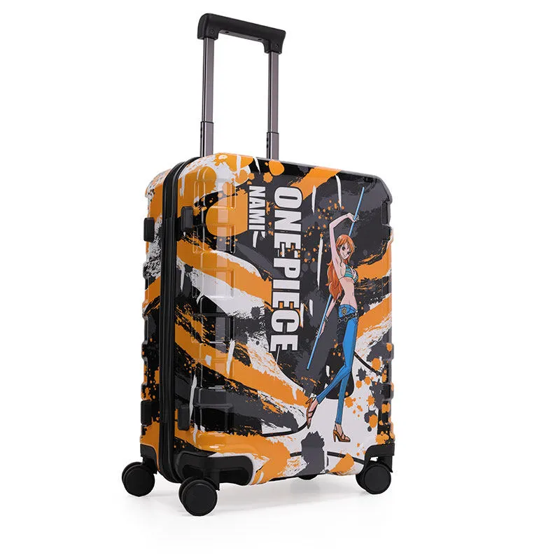 One Piece Straw Hat Crew Carrying Suitcase