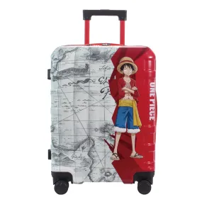 One Piece Straw Hat Crew Carrying Suitcase