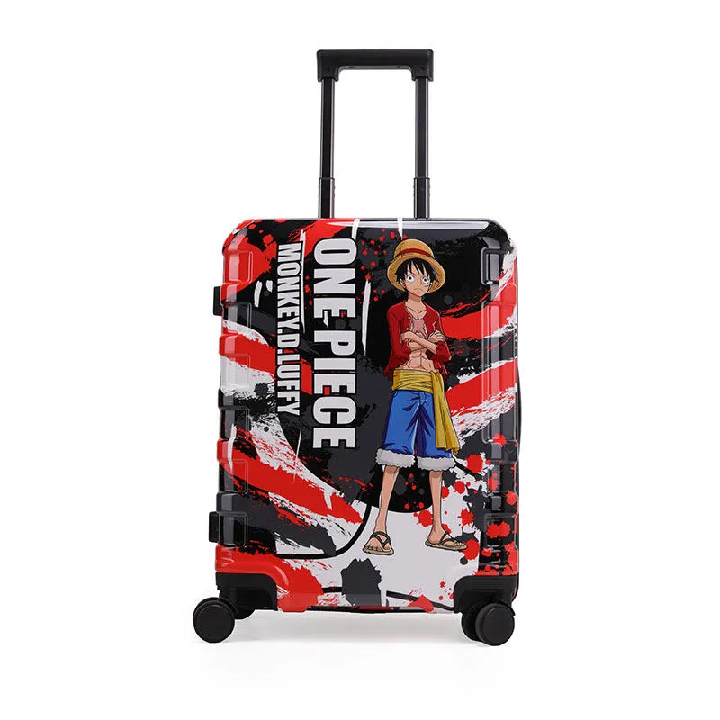 One Piece Straw Hat Crew Carrying Suitcase