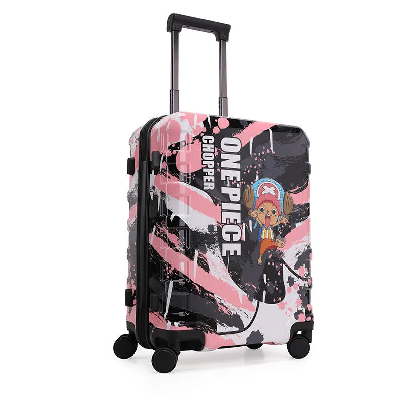 One Piece Straw Hat Crew Carrying Suitcase