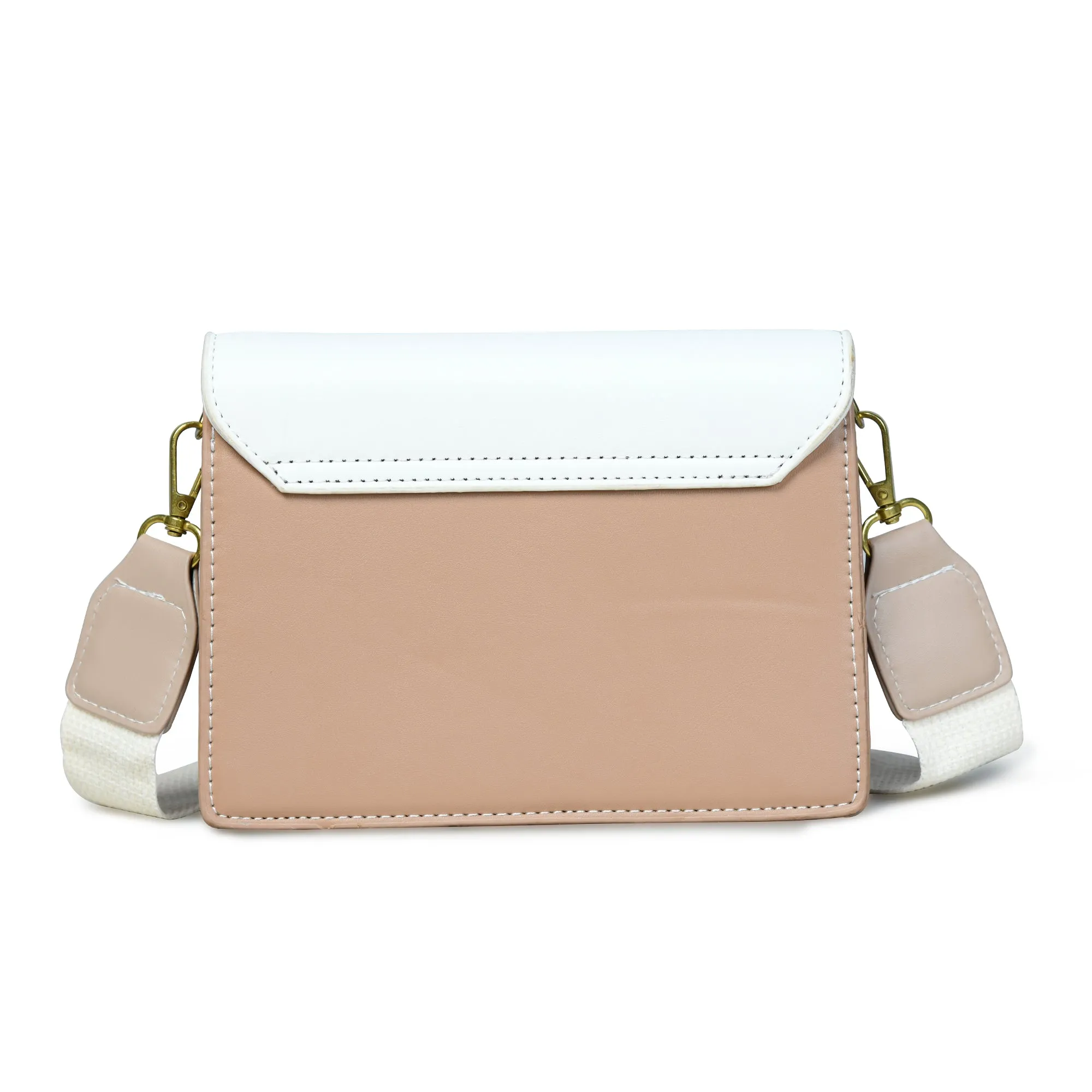 Pelle Luxure Small PU Sling Bag – Perfect for Women, Available in Mustard, White, and Olive