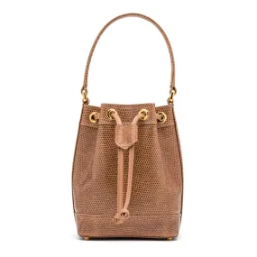 Petite Isla Tote in Beige  Lizard