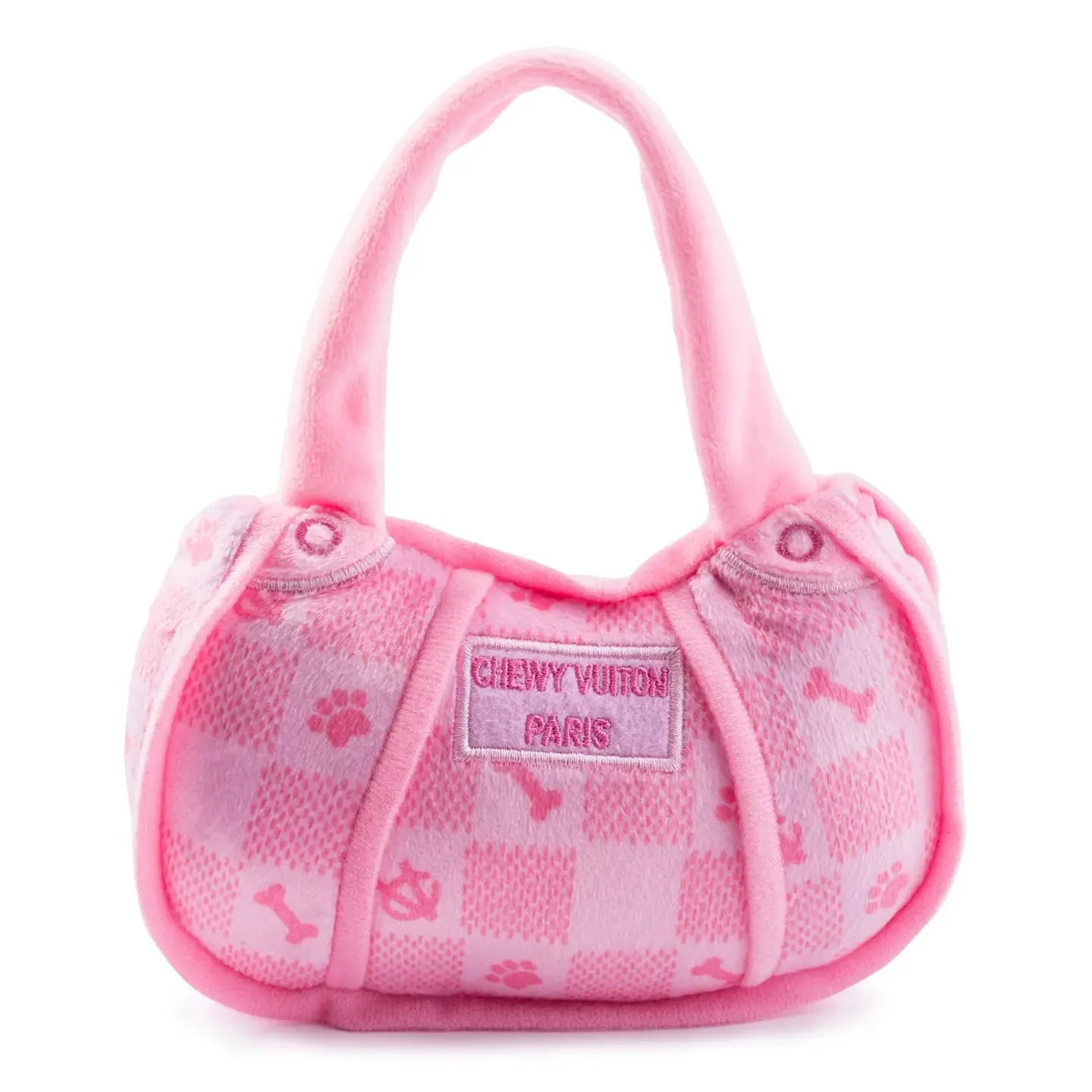 Pink Check Chewy Vuiton Handbag