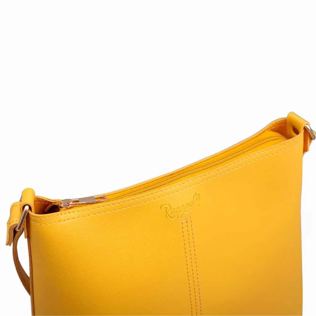 Rangoon Mustard Hobo Tote Bag