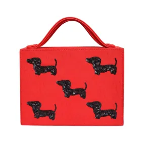 Red Bellina Briefcase Bag