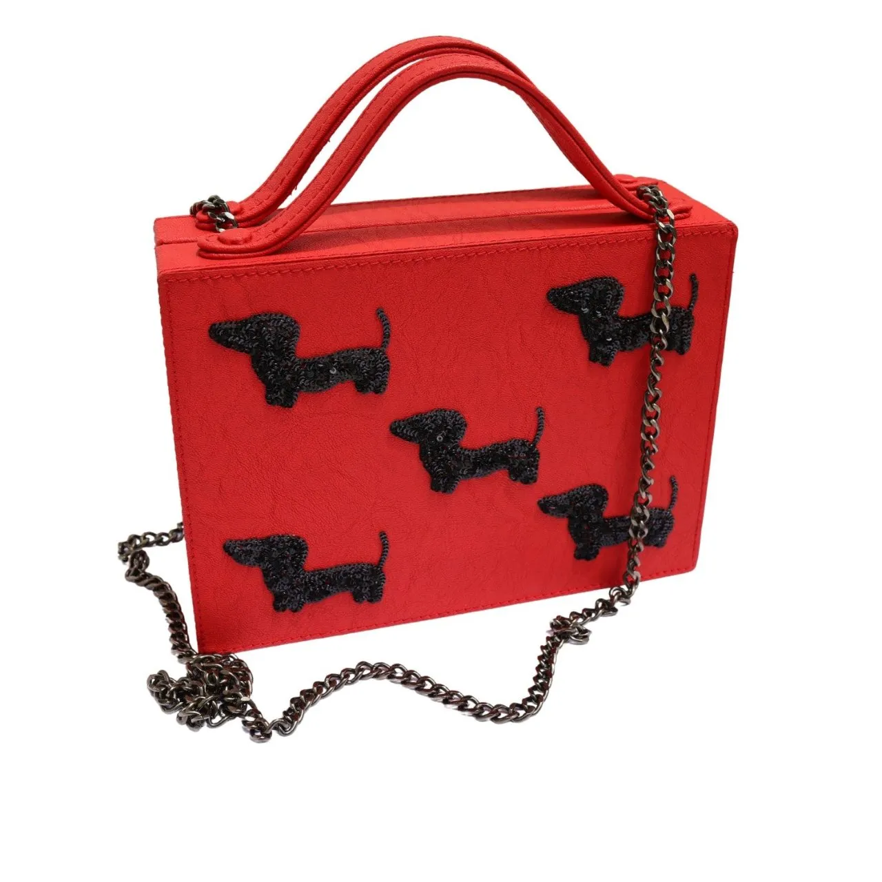 Red Bellina Briefcase Bag