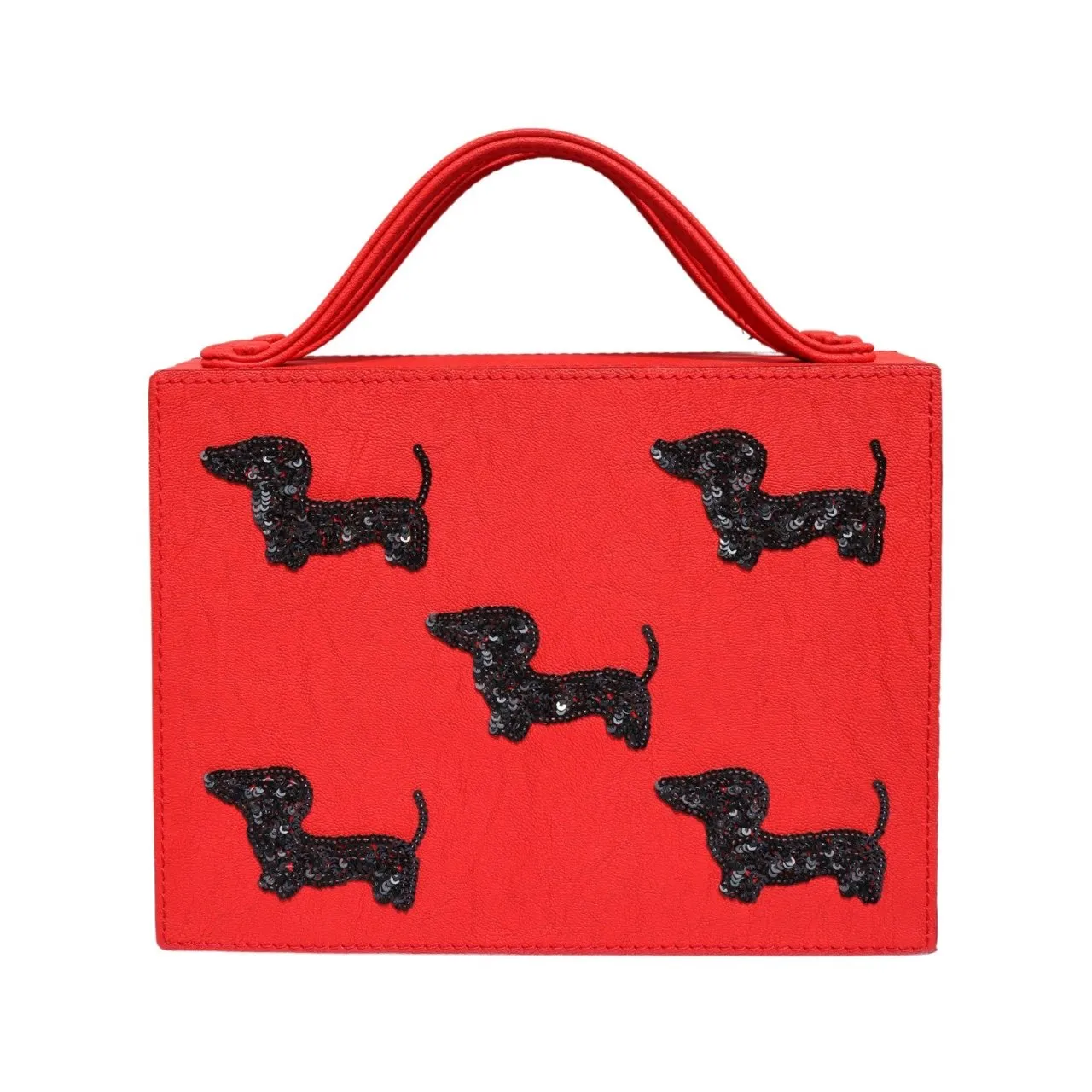 Red Bellina Briefcase Bag