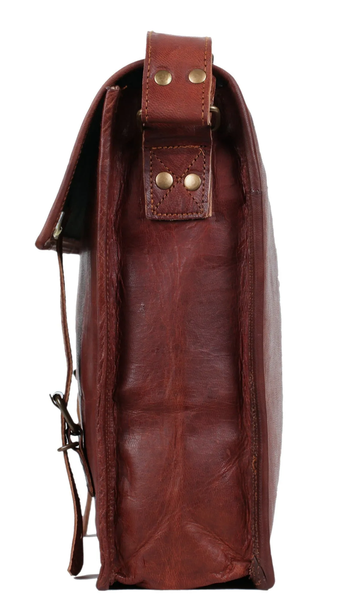 Rustic Leather Briefcase 15"